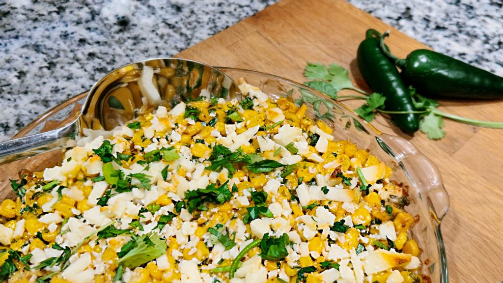 Mexican Street Corn with Jalapeño, Cilantro, Queso Fresco
