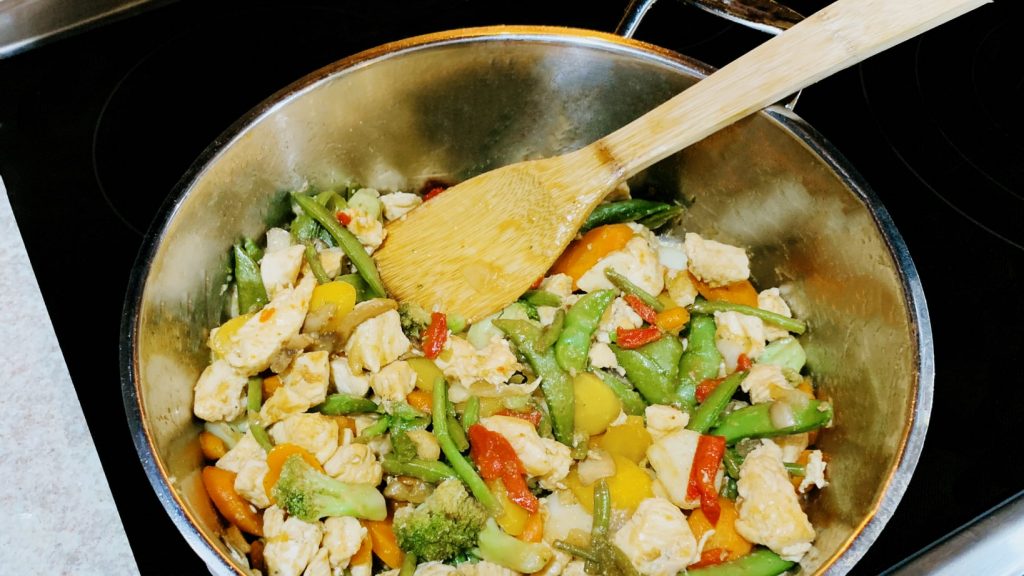 Chicken Stir Fry with Frozen Vegetables