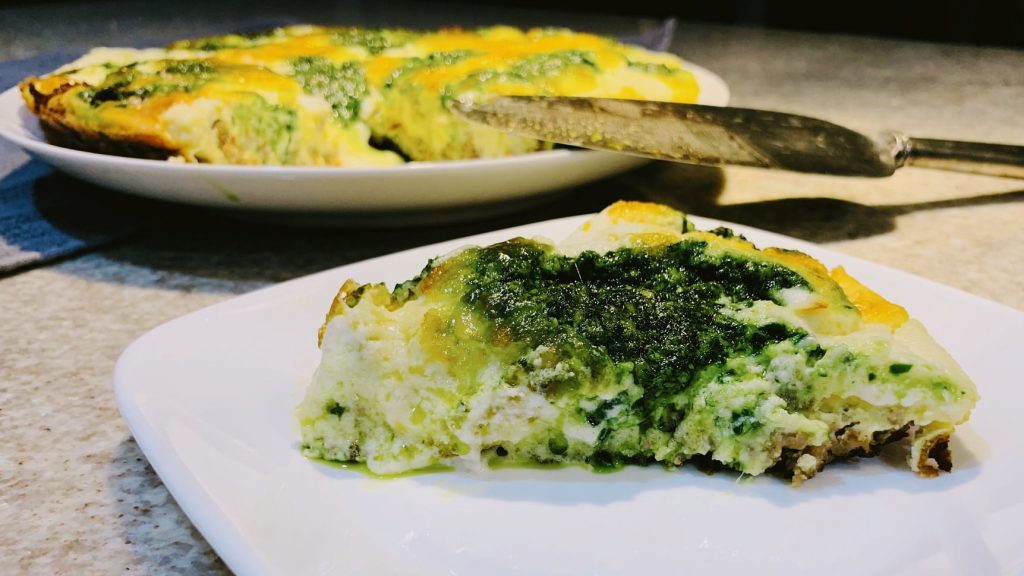 Sausage Spinach Frittata with Ricotta